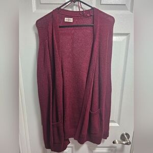 So maroon cardigan